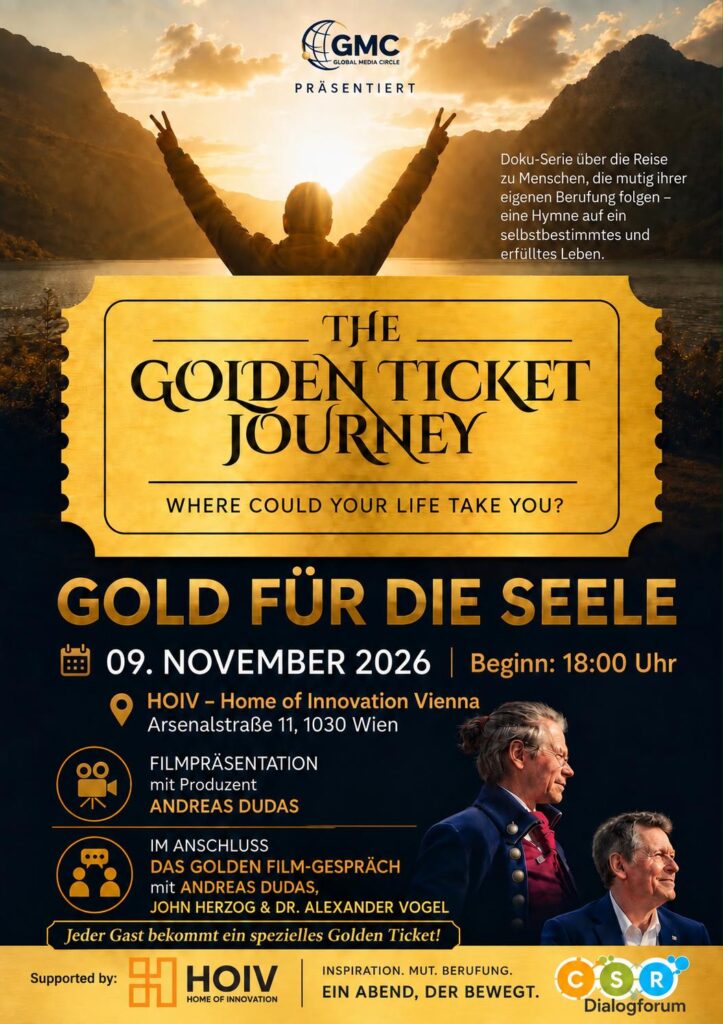Am 22. September 2026 fand bei unserem Kooperationspartner GMC (Global Media Circle), Verein in Gründung unter der Leitung von John Herzog, die Vorführung einer einfühlsamen Dokumentation unter dem Titel